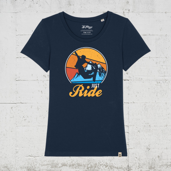 Just ride - Snowboard Edition | Bio T-Shirt Women - french navy
