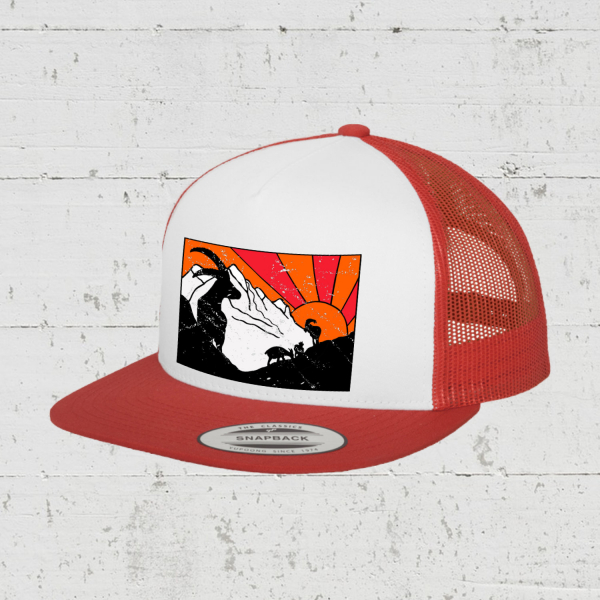 Backcountry | Trucker Cap front - red white red