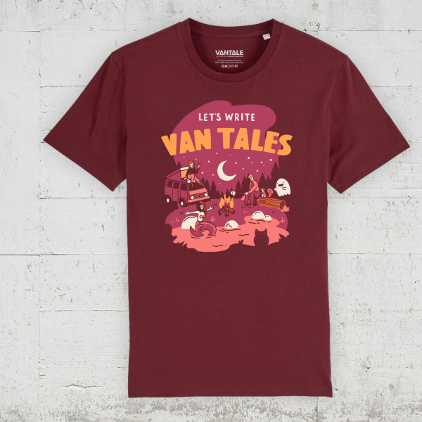 VANTALE - Let's Write Van Tales | Bio T-Shirt Men - burgundy