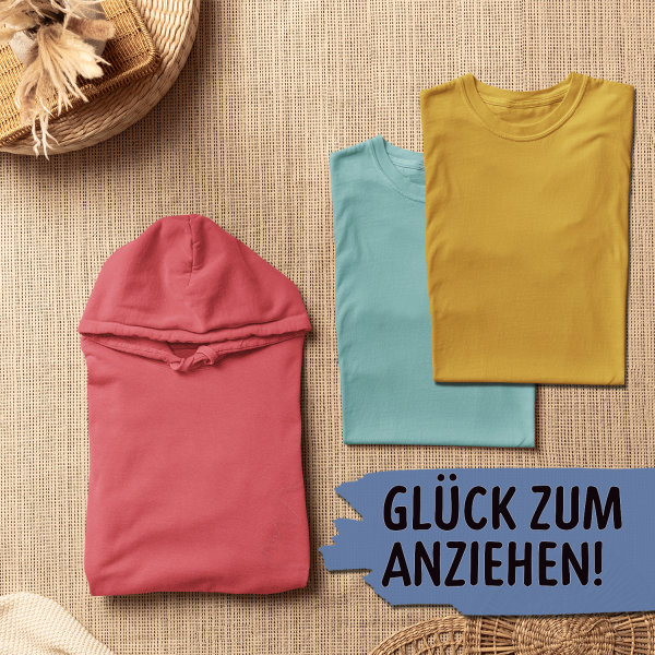 Farbroulette - Basic Mixed Bundle (1 x Hoodie, 2 x T-Shirt, Farbmix)