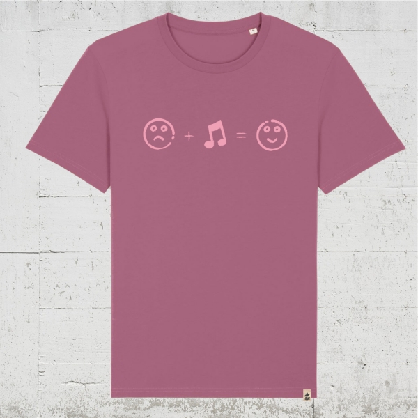 sad. music. happy. | Bio T-Shirt Men mauve