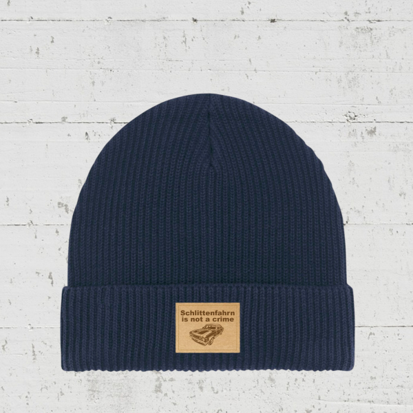 Schlitten fahrn is not a crime | Bio Fisherman Beanie unisex