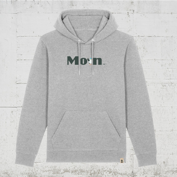 Moin | Bio Hoodie unisex heather grey