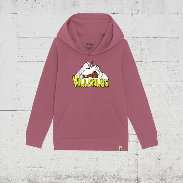 Villenlos Winter Edition | Bio Hoodie Kids - hibiscus rose