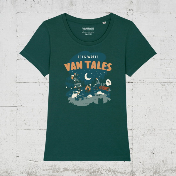 VANTALE Let's Write Van Tales | T-Shirt Women - glazed green