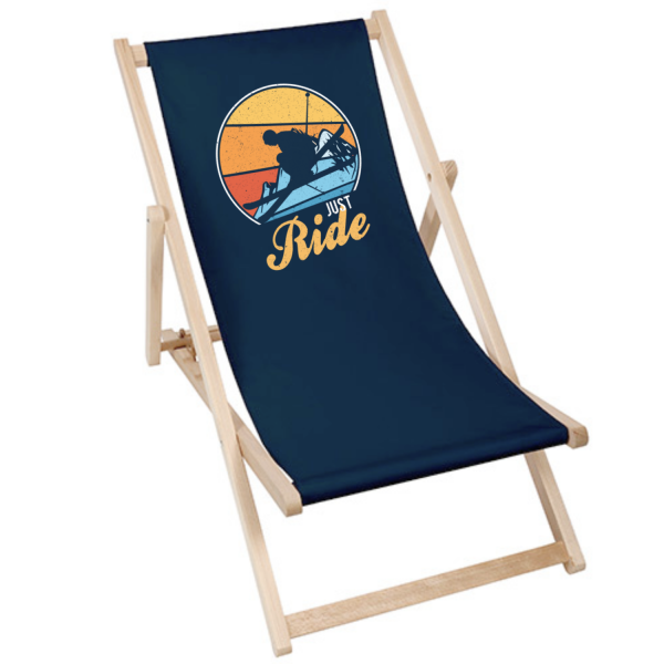 Just Ride - Ski Edition | Liegestuhl Deck Chair - french navy