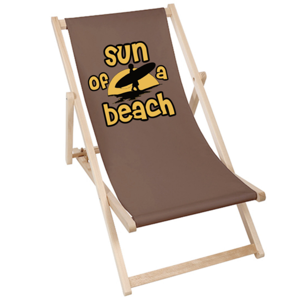 Sun Of A Beach | Liegestuhl Deck Chair - deep chocolate